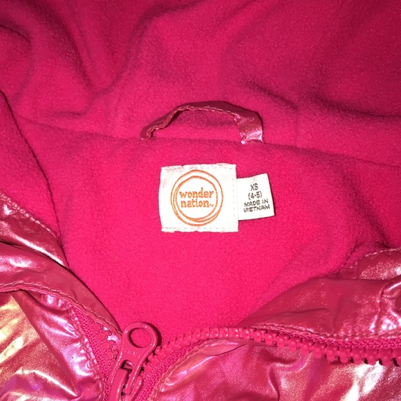 Wonder nation pink metallic jacket XS (4-5) 💕 - Picture 2 of 5